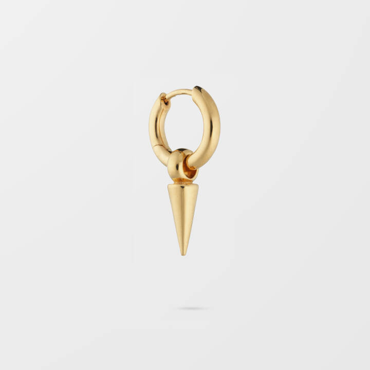 Juno Single Hoop Gold in the group Earrings / Gold Earrings at SCANDINAVIAN JEWELRY DESIGN (EG1245)