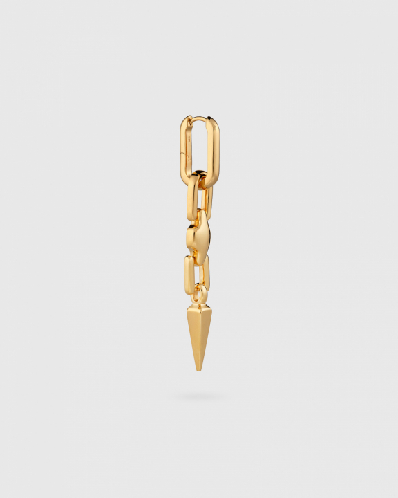 Marion Long Single Earring Gold in the group Earrings / Gold Earrings at SCANDINAVIAN JEWELRY DESIGN (EG1260)