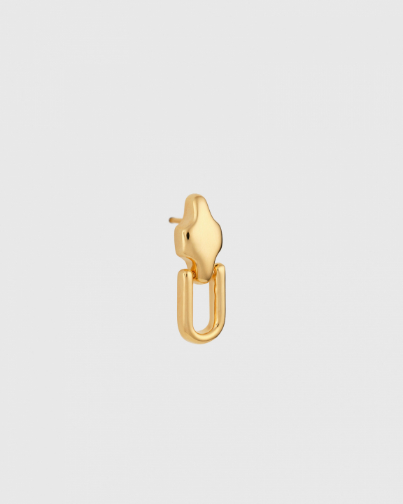 Marion Single Earring Gold in the group Earrings / Gold Earrings at SCANDINAVIAN JEWELRY DESIGN (EG1261)