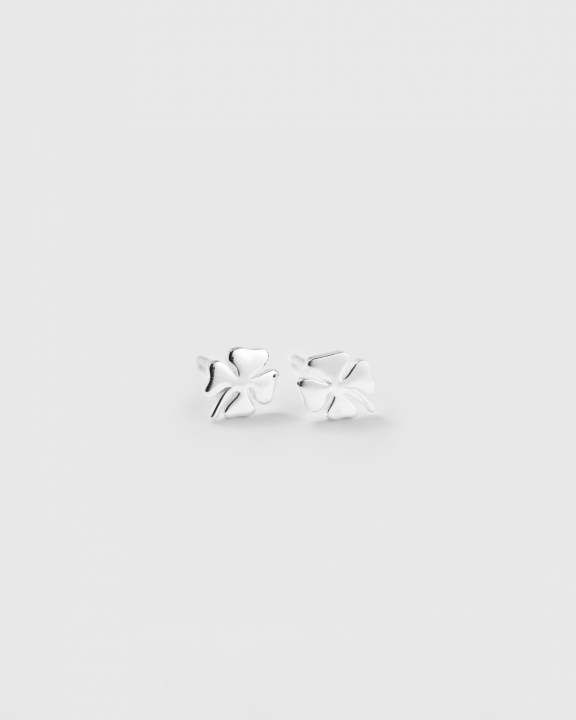 Bring Me Luck Stud Earrings Silver in the group Earrings / Silver Earrings at SCANDINAVIAN JEWELRY DESIGN (ES1250)