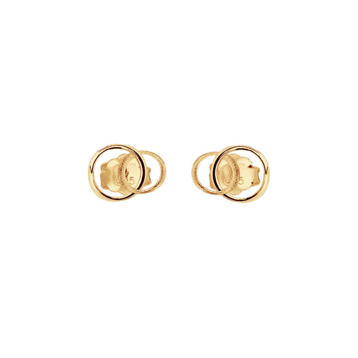 Les Amis drop Earring Gold in the group Earrings / Gold Earrings at SCANDINAVIAN JEWELRY DESIGN (LAS-E10000-G)