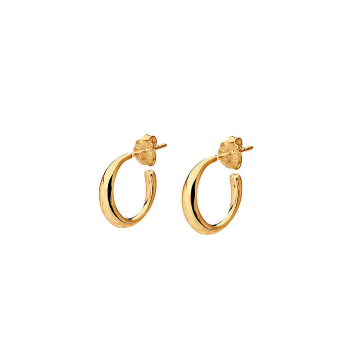 Les Amis small hoops Gold in the group Earrings / Gold Earrings at SCANDINAVIAN JEWELRY DESIGN (LAS-E1S200-G)