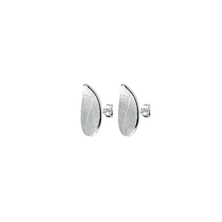 Leaf drop Earring fixed silver in the group Earrings / Silver Earrings at SCANDINAVIAN JEWELRY DESIGN (LEF-E0000-S)