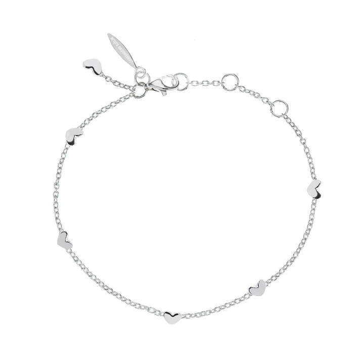 Loving heart drop full Bracelets silver in the group Bracelets / Silver Bracelets at SCANDINAVIAN JEWELRY DESIGN (LHT-B2S000-S)