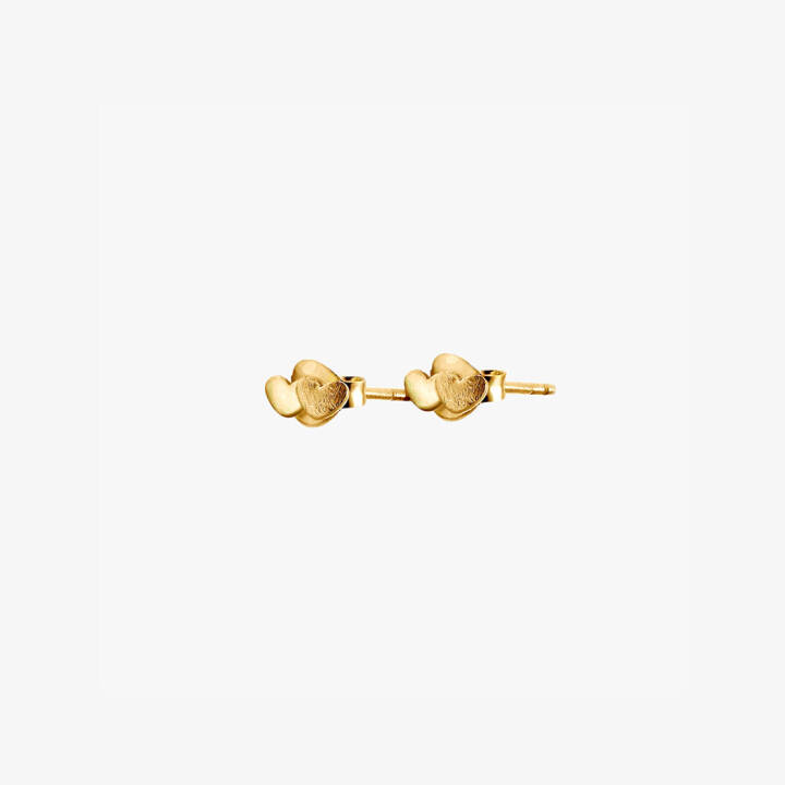 Loving heart Earring Gold in the group Earrings / Gold Earrings at SCANDINAVIAN JEWELRY DESIGN (LHT-E1M000-G)