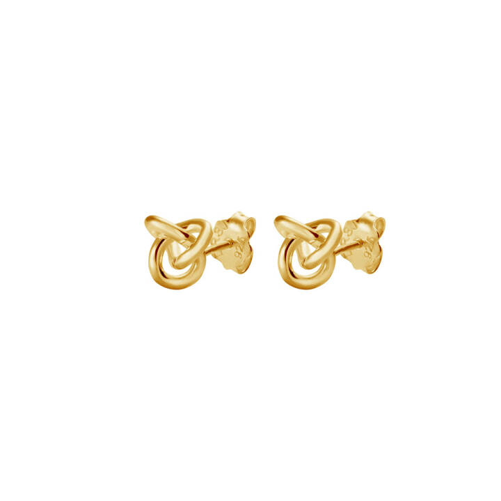 Le knot drop Earring Gold in the group Earrings / Gold Earrings at SCANDINAVIAN JEWELRY DESIGN (LKT-E10000-G)