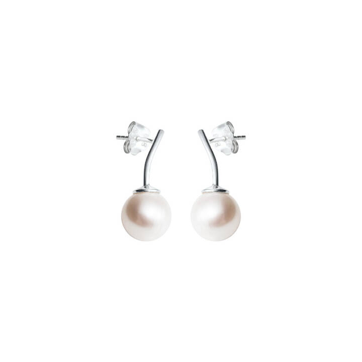 Le pearl Earring silver in the group Earrings / Pearl Earrings at SCANDINAVIAN JEWELRY DESIGN (LPL-E1M000-S)