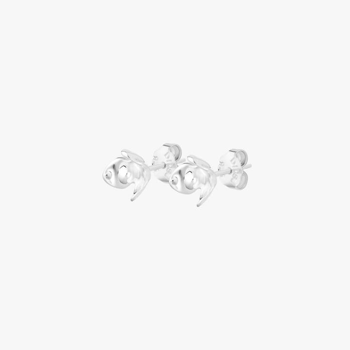 Lotus Earring silver in the group Earrings / Silver Earrings at SCANDINAVIAN JEWELRY DESIGN (LTS-E1S000-S)