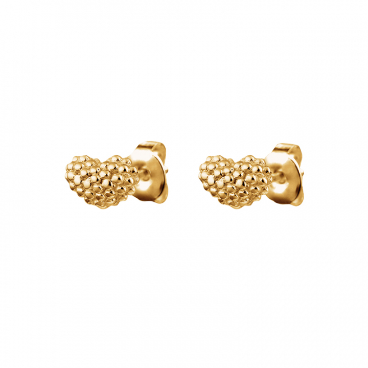 Love bubble studs Gold in the group Earrings / Gold Earrings at SCANDINAVIAN JEWELRY DESIGN (LVE-E12S000-G)