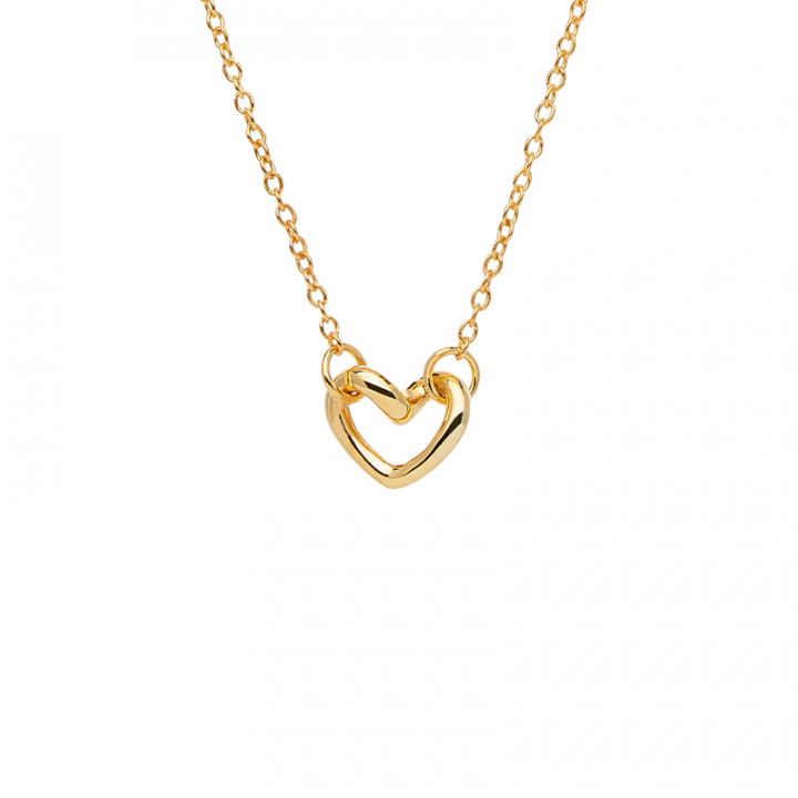 Love Vibe drop necklace gold in the group Necklaces / Gold Necklaces at SCANDINAVIAN JEWELRY DESIGN (LVE-N14S452-G)