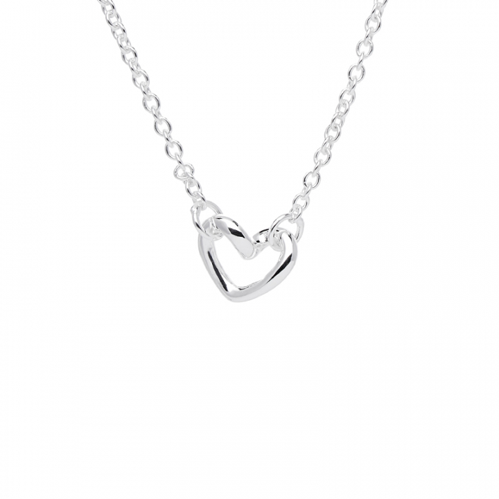 Love Vibe drop Necklace Silver in the group Necklaces / Silver Necklaces at SCANDINAVIAN JEWELRY DESIGN (LVE-N14S452-S)