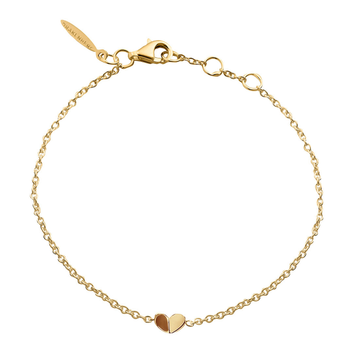 Mi Amor brace gold in the group Bracelets / Gold Bracelets at SCANDINAVIAN JEWELRY DESIGN (MAR-B1M181-G)