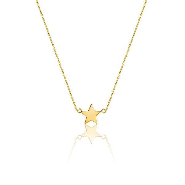 Mini Star Necklaces (Gold) in the group Necklaces / Gold Necklaces at SCANDINAVIAN JEWELRY DESIGN (N1456GPS0-OS)