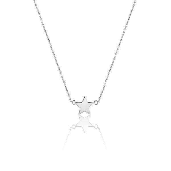 Mini Star Necklaces (silver) in the group Necklaces / Silver Necklaces at SCANDINAVIAN JEWELRY DESIGN (N1456RHS0-OS)