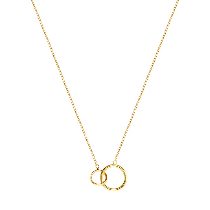 Mini Circle Necklaces (Gold) 40-45 cm in the group Necklaces / Gold Necklaces at SCANDINAVIAN JEWELRY DESIGN (N1458GPS0-OS)