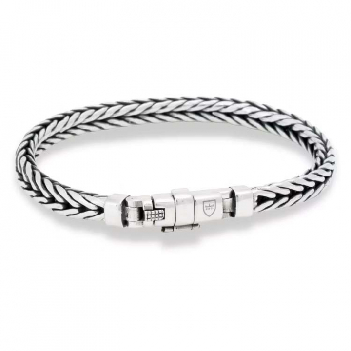 SilverBracelets flätat in the group Bracelets / Silver Bracelets at SCANDINAVIAN JEWELRY DESIGN (NB19016)