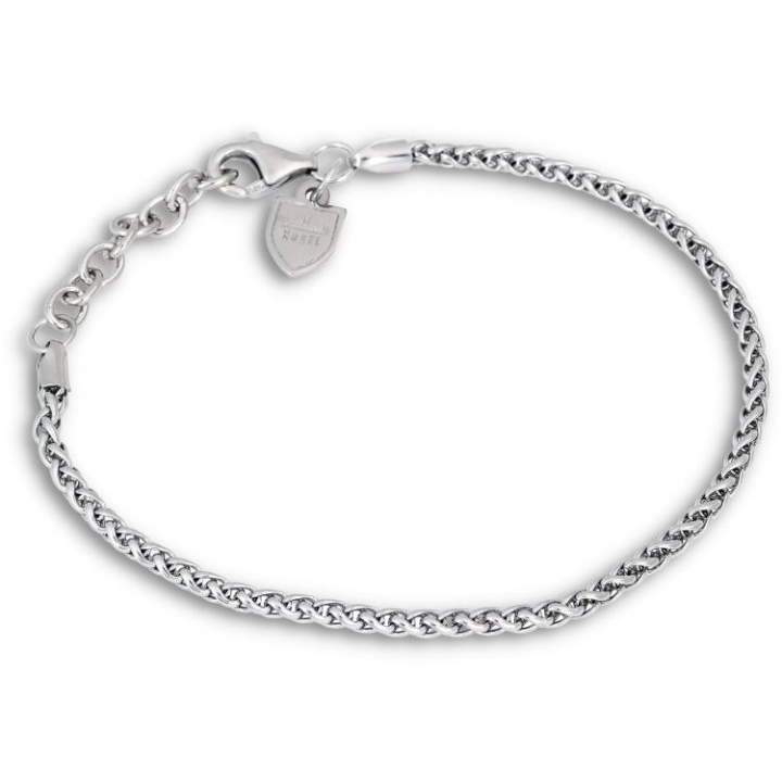 SilverBracelet Flätat 19,5+3cm in the group Bracelets / Silver Bracelets at SCANDINAVIAN JEWELRY DESIGN (NB19035)