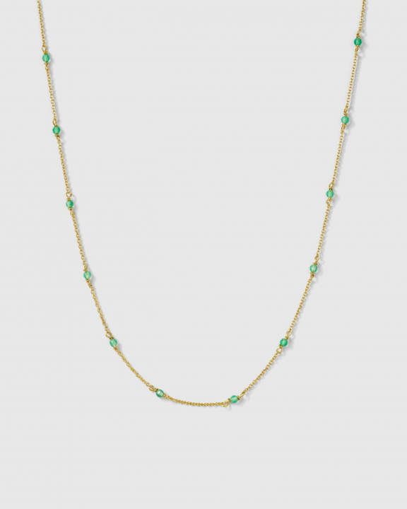 Santa Monica Necklace Gold in the group Necklaces / Gold Necklaces at SCANDINAVIAN JEWELRY DESIGN (NG1351GO)