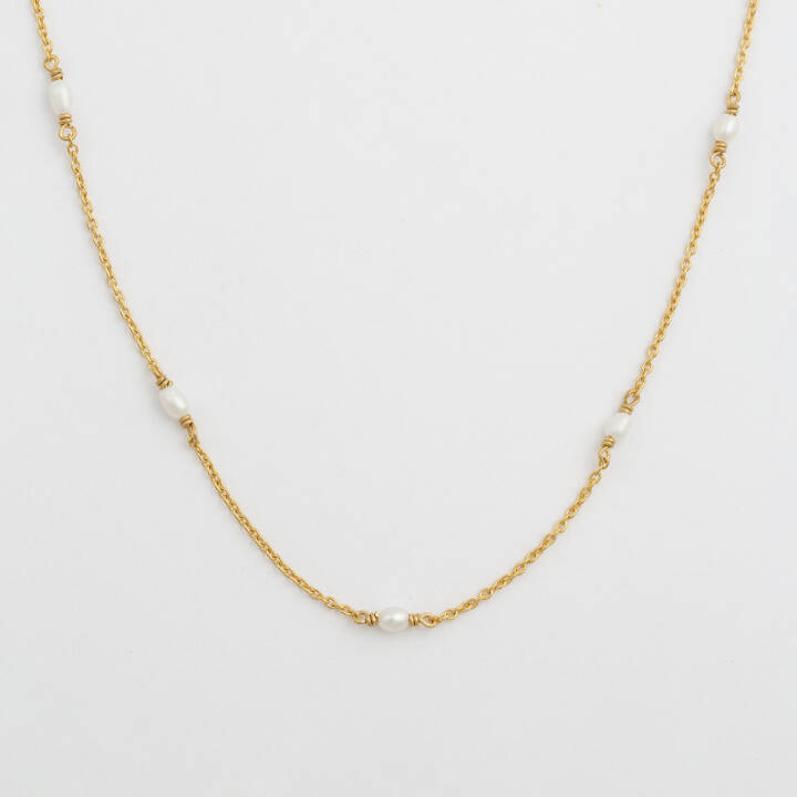 Treasure Multi Pearl Necklaces Gold in the group Necklaces / Gold Necklaces at SCANDINAVIAN JEWELRY DESIGN (NG1354)