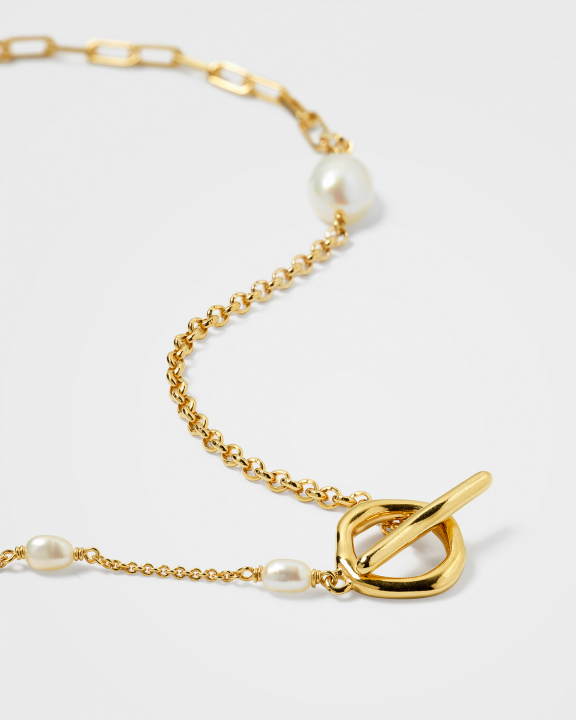 Paxton Short Necklace Gold in the group Necklaces / Gold Necklaces at SCANDINAVIAN JEWELRY DESIGN (NG1398)