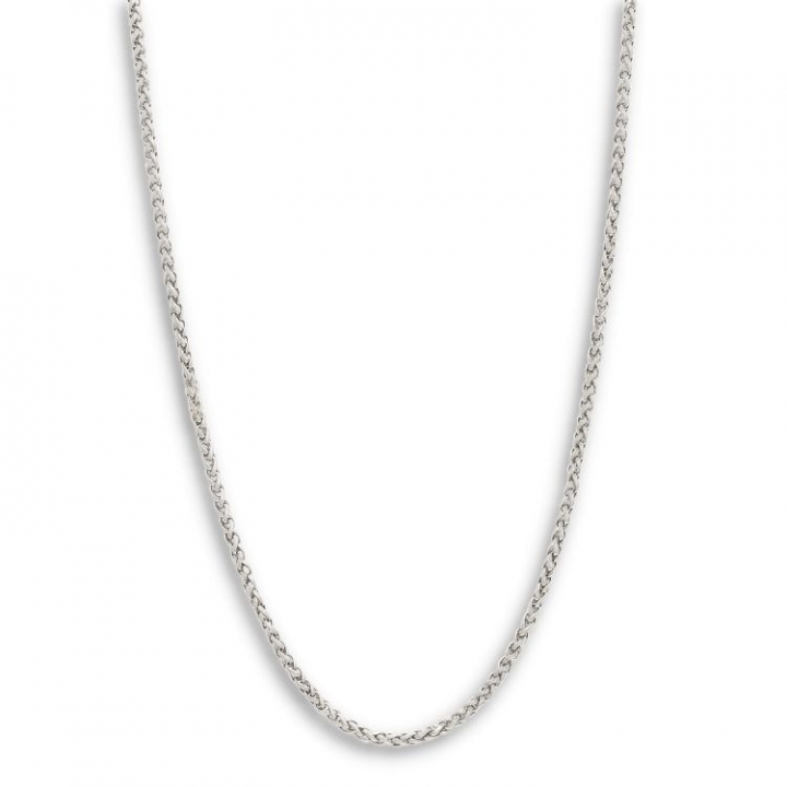 SilverNecklace Flätat 50+5cm in the group Necklaces / Silver Necklaces at SCANDINAVIAN JEWELRY DESIGN (NN29017)