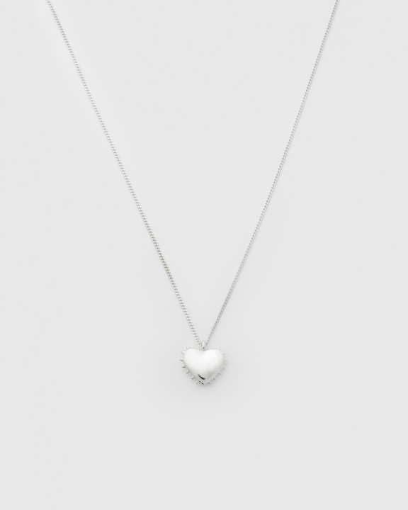 True Love Spike Heart Necklaces Silver in the group Necklaces / Silver Necklaces at SCANDINAVIAN JEWELRY DESIGN (NS1379)