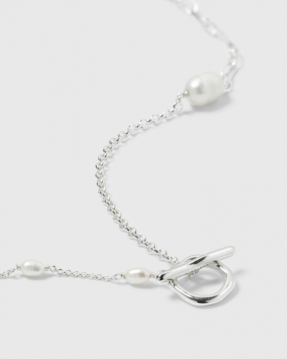 Paxton Short Necklace Silver in the group Necklaces / Silver Necklaces at SCANDINAVIAN JEWELRY DESIGN (NS1398)