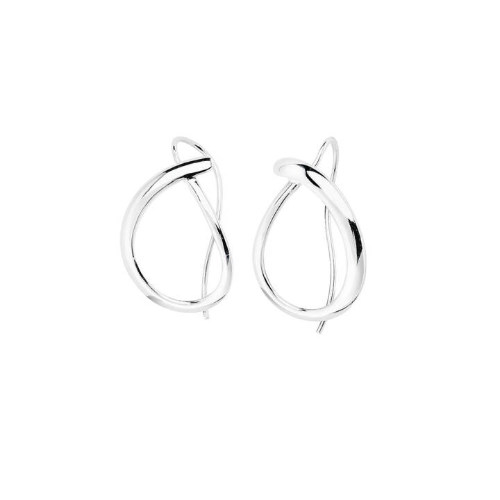 Ocean Earring Silver in the group Earrings / Silver Earrings at SCANDINAVIAN JEWELRY DESIGN (OAN-E1M000-S)