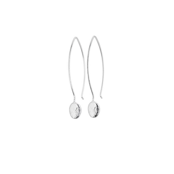 Pebbles Earring Silver in the group Earrings / Silver Earrings at SCANDINAVIAN JEWELRY DESIGN (PES-E2M000-S)