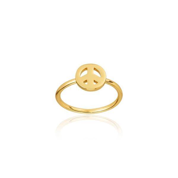 Peace Ring (Gold) in the group Rings at SCANDINAVIAN JEWELRY DESIGN (R2101GPS0)