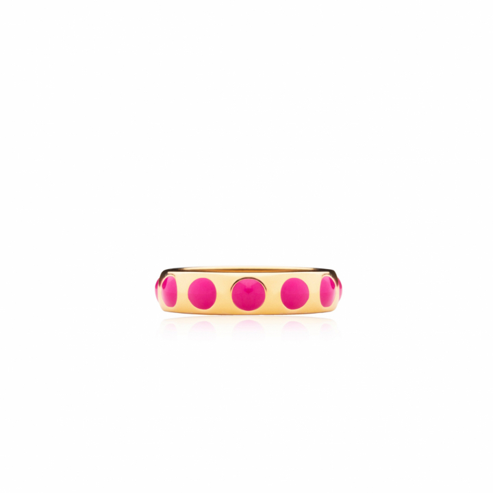 Dottie ring pink gold in the group Rings / Gold Rings at SCANDINAVIAN JEWELRY DESIGN (R2113GPEP)