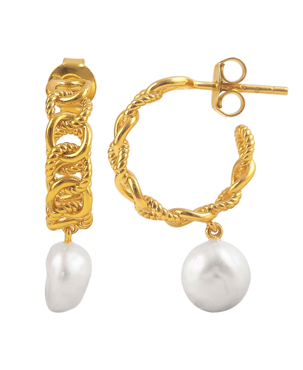 Eleonora Earrings Gold in the group Earrings / Gold Earrings at SCANDINAVIAN JEWELRY DESIGN (S05016-G)