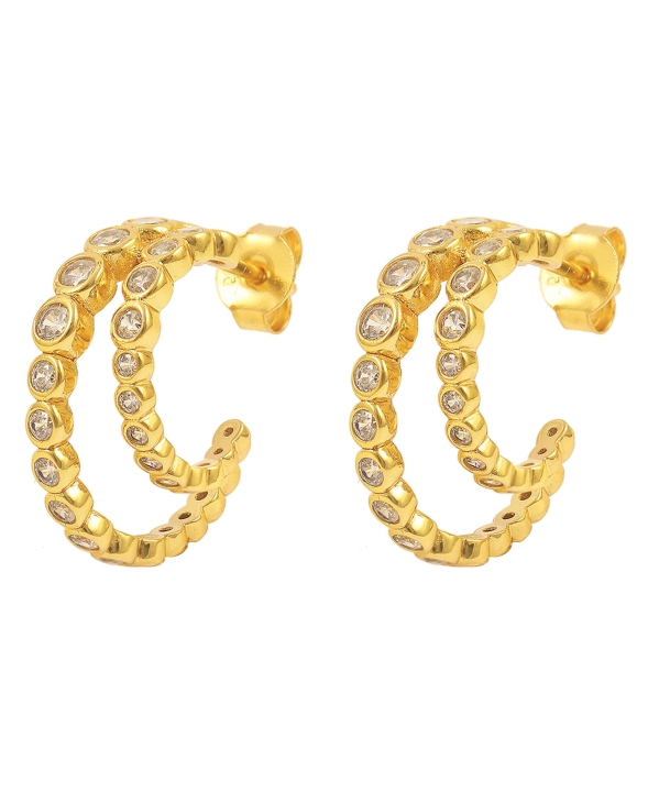 Amara Earrings Gold in the group Earrings / Gold Earrings at SCANDINAVIAN JEWELRY DESIGN (S08148-G)
