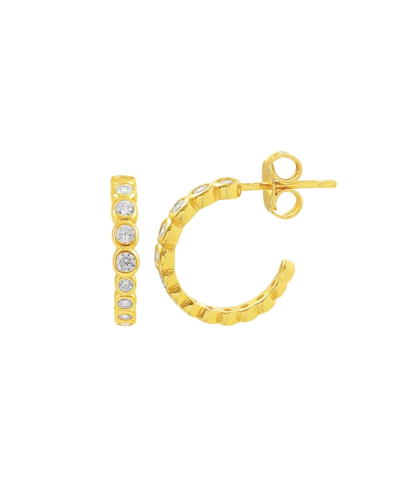 Amara Mini Earrings Gold in the group Earrings / Gold Earrings at SCANDINAVIAN JEWELRY DESIGN (S08149-G)