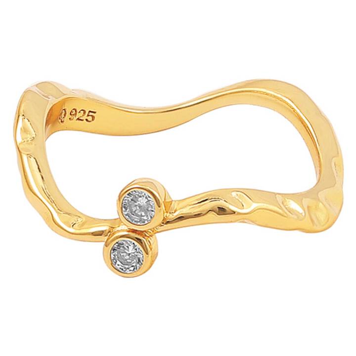 Alva ring Gold in the group Rings / Gold Rings at SCANDINAVIAN JEWELRY DESIGN (S08222G)