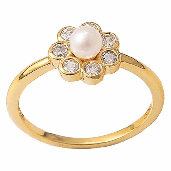 Aya flower ring Gold in the group Rings / Gold Rings at SCANDINAVIAN JEWELRY DESIGN (S08253G)