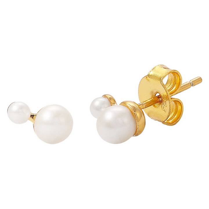Esther studs in the group Earrings / Pearl Earrings at SCANDINAVIAN JEWELRY DESIGN (S08323G)