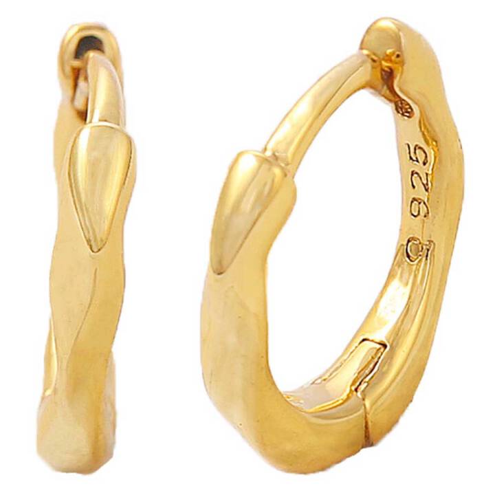 Apollo hoops in the group Earrings / Gold Earrings at SCANDINAVIAN JEWELRY DESIGN (S08392G)