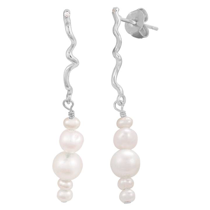 Twisted Esther Earring in the group Earrings / Pearl Earrings at SCANDINAVIAN JEWELRY DESIGN (S08393S)