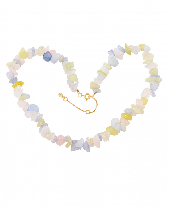 Dusty rainbow necklace in the group Necklaces / Gold Necklaces at SCANDINAVIAN JEWELRY DESIGN (S08521G)
