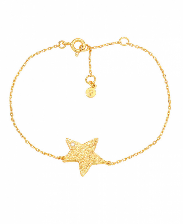 Astra Bracelet Gold in the group Bracelets / Gold Bracelets at SCANDINAVIAN JEWELRY DESIGN (S08540G)
