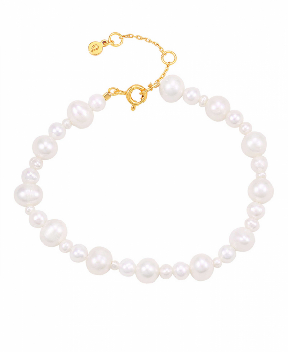 Josephine Bracelet Gold in the group Bracelets / Gold Bracelets at SCANDINAVIAN JEWELRY DESIGN (S08559G)