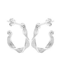 Audrey hoops Silver in the group Earrings / Silver Earrings at SCANDINAVIAN JEWELRY DESIGN (S08601S)