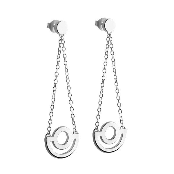 Arc Long Earring silver in the group Earrings / Silver Earrings at SCANDINAVIAN JEWELRY DESIGN (S223)