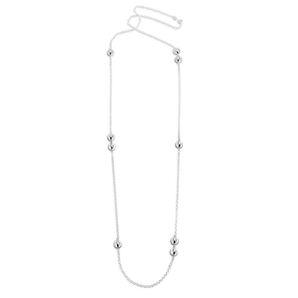 Orbit Long Necklaces silver 90 cm in the group Necklaces / Silver Necklaces at SCANDINAVIAN JEWELRY DESIGN (S411)