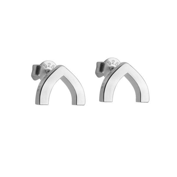 Petal Earring silver in the group Earrings / Silver Earrings at SCANDINAVIAN JEWELRY DESIGN (S519)
