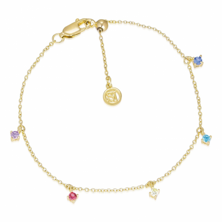 ELLERA PICCOLO Bracelets (Gold) in the group Bracelets / Gold Bracelets at SCANDINAVIAN JEWELRY DESIGN (SJ-B12211-XCZ-SG)