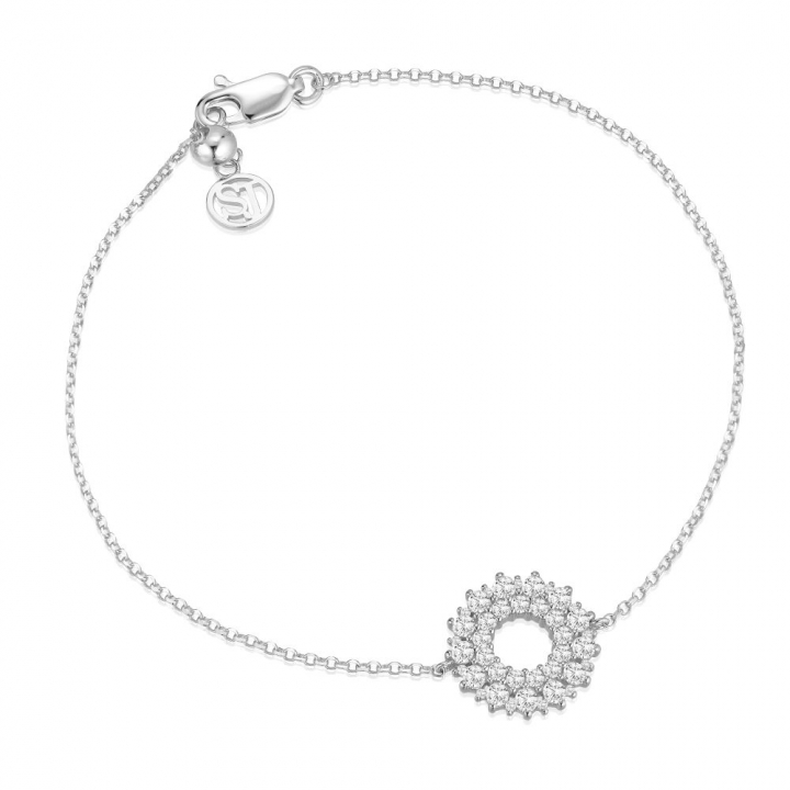 LIVIGNO BRACELET Silver in the group Bracelets / Silver Bracelets at SCANDINAVIAN JEWELRY DESIGN (SJ-B2366-CZ)