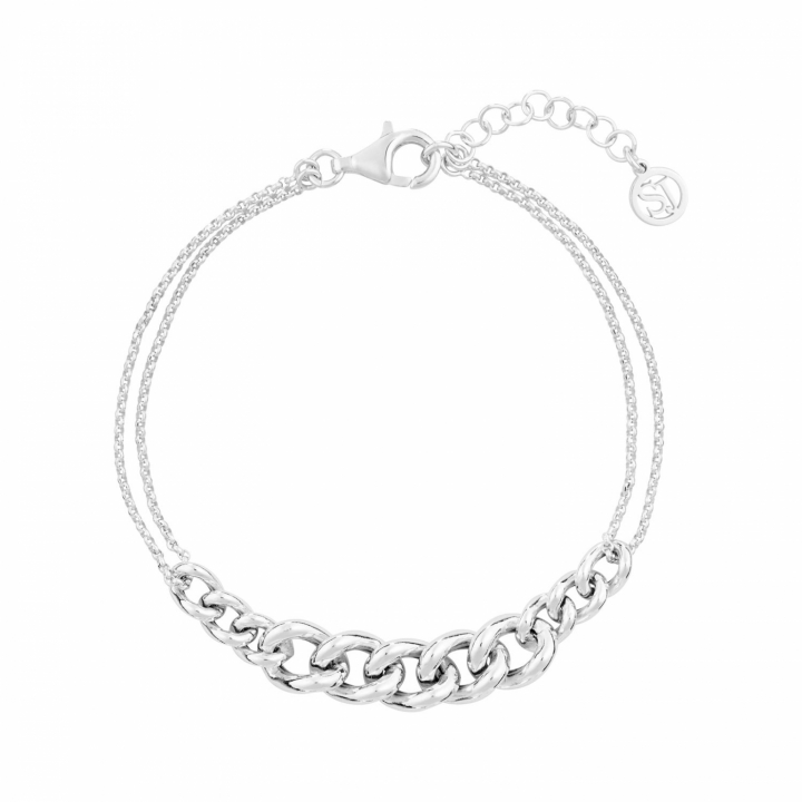 ORIA Brace Silver in the group Bracelets / Silver Bracelets at SCANDINAVIAN JEWELRY DESIGN (SJ-B2460)