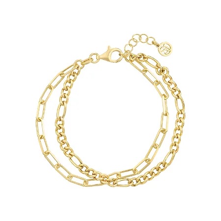 Bracelet Dorno Due in the group Bracelets / Gold Bracelets at SCANDINAVIAN JEWELRY DESIGN (SJ-B2462-YG)